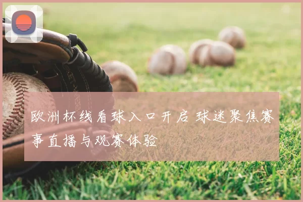 欧洲杯线看球入口开启 球迷聚焦赛事直播与观赛体验